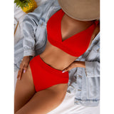 High Waisted Split Bikini