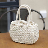 Straw Woven Beach Rattan Shoulder Bag