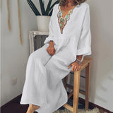Ivy || Casual Printed Long-sleeved Dress