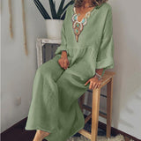 Ivy || Casual Printed Long-sleeved Dress