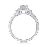 Moissanite S925, Silver And Platinum-plated