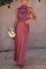 Satin Two-piece Suit