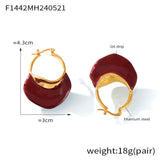 Titanium Steel Gold-plated Earrings