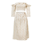 Nova || Floral off shoulder A-line dress