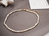 Freshwater Baroque Pearl Necklace Clavicle Chain