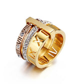 Roman Wild Letter Ring