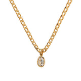 Crystal Stone Pendant Necklace