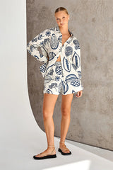 Fruit Printed Shorts Suit