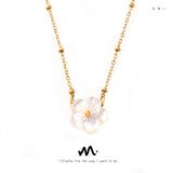 White Sea Shell Flowers