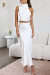 Satin Two-piece Suit