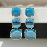 Geometric Candy Clavicle Necklace And Earrings