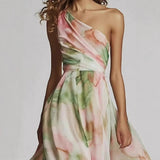 White French Shoulder Strap Dress