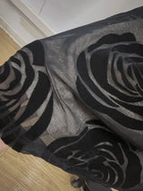Hazel || Burnt Flower One Shoulder Dress