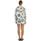 Fruit Printed Shorts Suit