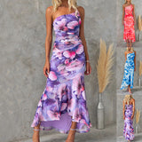 Jess || Flowers Print One-shoulder