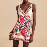 V-neck Wrap Style Mini