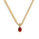 Crystal Stone Pendant Necklace