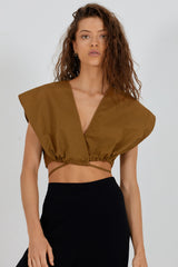 VIE TOP - MOSS GREEN