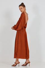 CELONI DRESS - RED CLAY