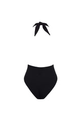 Montce | Black Rib Tropez Tie-Up One-Piece