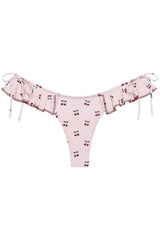 Cherries Uno Ruffle Bows Bikini Bottom