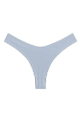 Classic Blue Stripe Added Coverage Lulu (Zig-Zag Stitch) Bikini Bottom