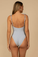 Classic Blue Stripe Trois One-Piece