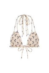 Cynthia Floral Euro Bow Bikini Top