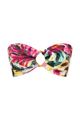 Isla Floral Tori Ties Bandeau Bikini Top
