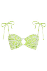 Lime Icing Tori Ties Bandeau Bikini Top