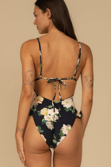 Liz Floral Devin Rosa Ruffle One-Piece