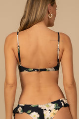 Liz Floral Petal Bikini Top