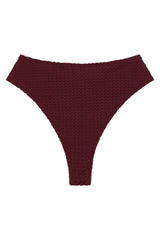 Maroon Crochet Paula Bikini Bottom