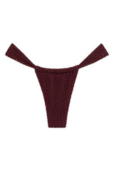 Maroon Crochet Sandra Bikini Bottom