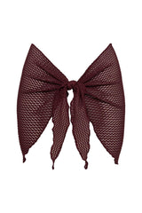 Maroon Crochet Sarong