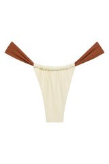 Oat Terracotta Binded Sandra Bikini Bottom