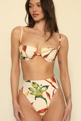 Rooted Floral Simonette Bikini Top
