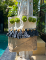 Pom Pom Bag Green