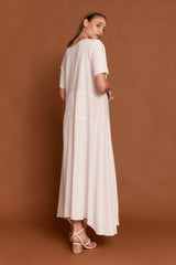 THEO MAX DRESS - OFF WHITE