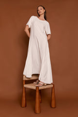 THEO MAX DRESS - OFF WHITE