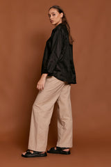 ALEXA PANT NATURAL / BLACK DOT