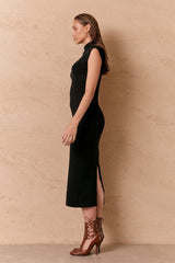 HAYLEY KNIT DRESS - BLACK