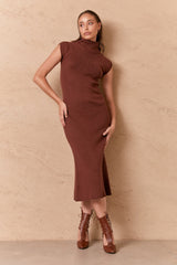 HAYLEY KNIT DRESS - BROWEN