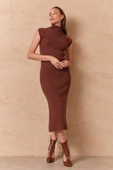 HAYLEY KNIT DRESS - BROWEN