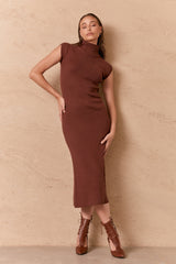 HAYLEY KNIT DRESS - BROWEN