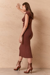 HAYLEY KNIT DRESS - BROWEN