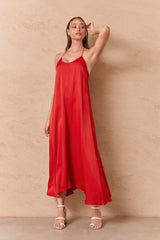 ENLIGHTEN DRESS - CHERRY RED