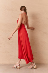 ENLIGHTEN DRESS - CHERRY RED