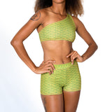 Aima Dora Swimwear Bralette One Shoulder Top Tops S / TURTLE BAY