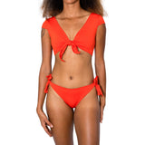 Aima Dora Swimwear Side-Tie Bottom Bottoms XS / PAPAYA SOLO